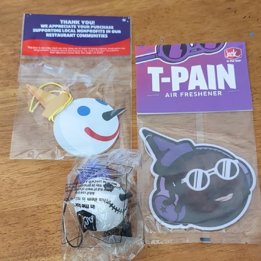 NWT Jack In The Box T-Pain Air Freshener Antenna Ball Ornament